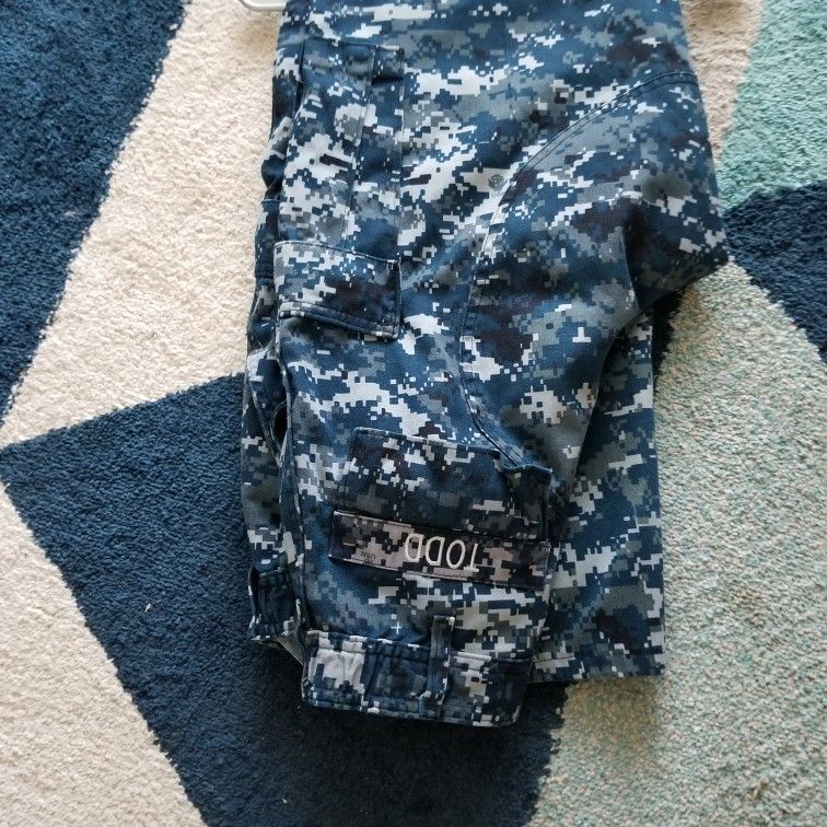 Camo Navy Pants-Authentic 2=30.00