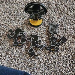 Mr. Game & Watch SSB Amibo, 4 Poses, Used