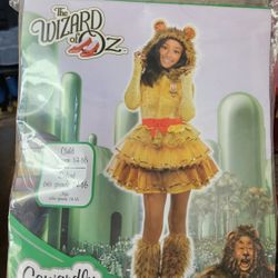 Wizard Of Oz Cowardly Lion Girl 14-16