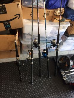 Fishing poles. In immaculate shape