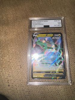 2023 Rayquaza  V Crown Zenith Gem-MT 10