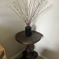 Round Wooden Side table 