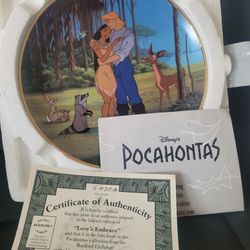 Collectible Pocahontas Plate Disney