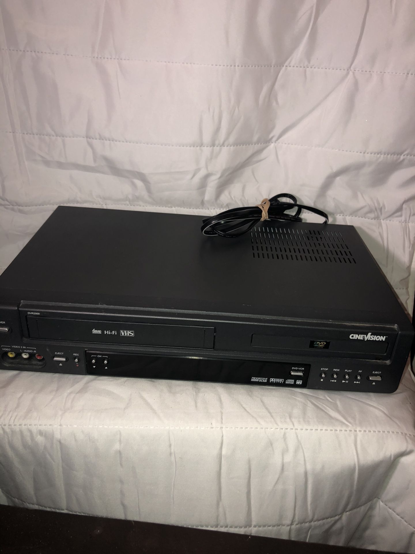 DVD TRAY WONT OPEN!! CINEVISION VCR/ DVD PLAYER COMBO #DVR2000 (VCR WORKS!!)