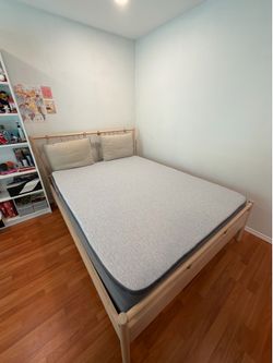 Casper queen mattress with ikea bed frame