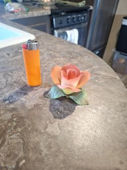 Porcelain Rose Figure