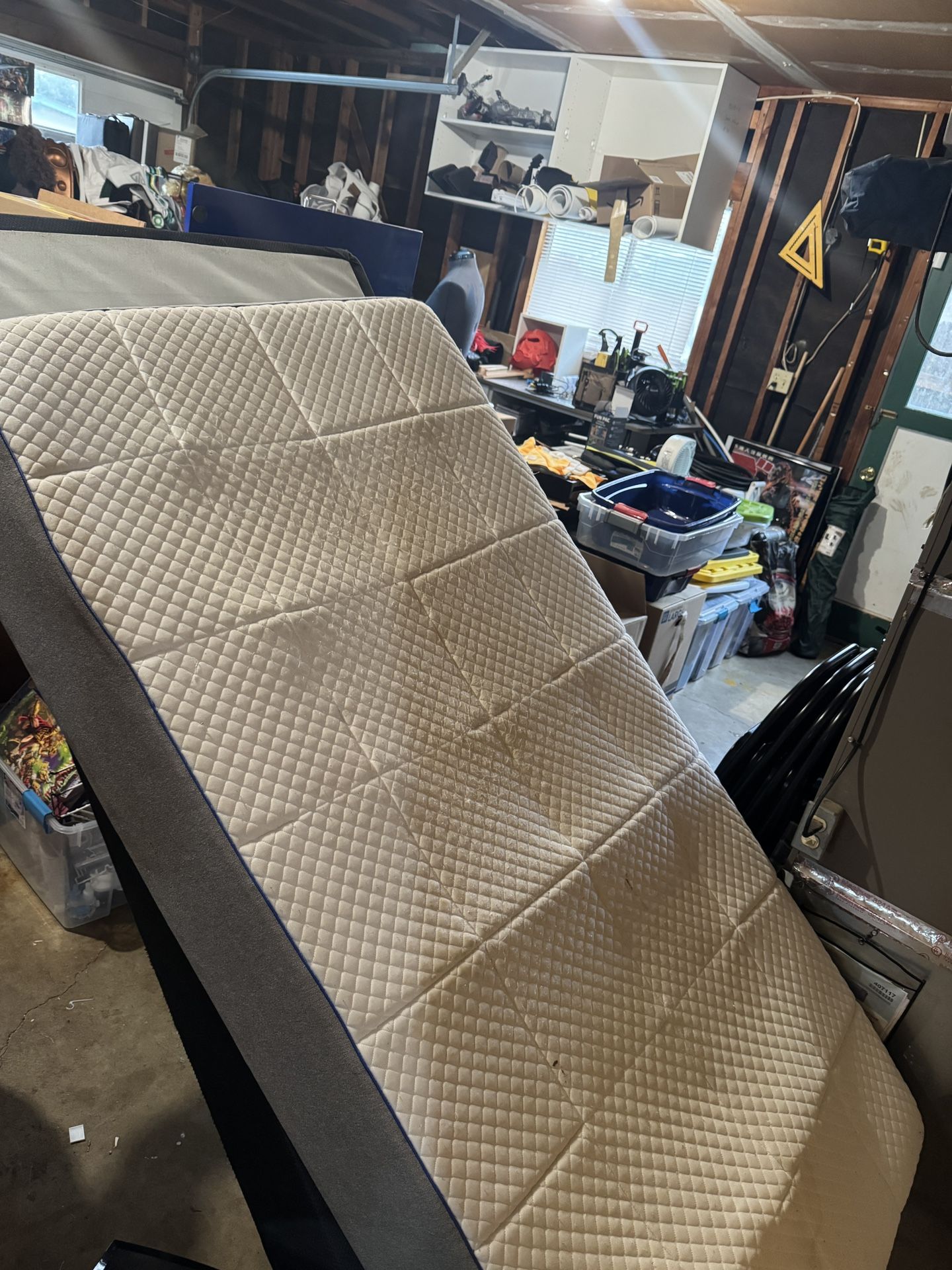 Twin Mattress, Box Spring, and Frame 