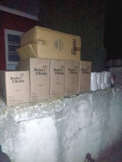 Baby Diapers Sizes Two Three And Four All Of Them For $50 There's A Lot Of Diapers