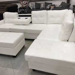 Heights white Reversible Sectional & Couch & Sofa 