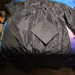 Graduation cap and gown