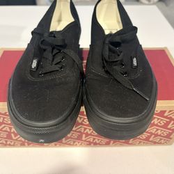 Vans Authentic Black/Black Sneakers Size 7.5 Women VN000EE3BKA – Worn Once