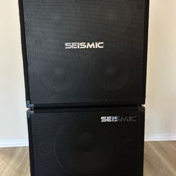 Seismic Audio SA-115 & SA-410 Bass-300W & 400W RMS Peak Respectively-Black