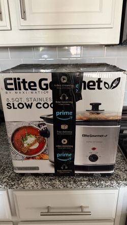 Elite Gourmet by Maxi-Matic 8.5QT stainless steel slow cooker