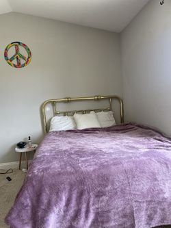 Queen Size Bed Frame,box Spring And Bed