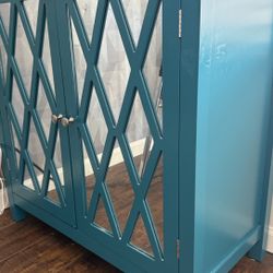 Teal Accent Cabinet