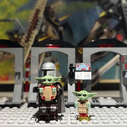 Lego Mandalorian + 2x Grogu