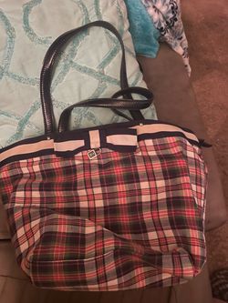 Plaid tote