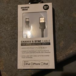 Sharper Image 10ft Charge & Sync cable