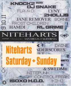 Niteharts Saturday + Sunday
