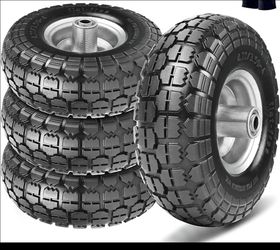 4.10/3.50 - 4 Pack Tire and Dolly Wheel - Flat Free