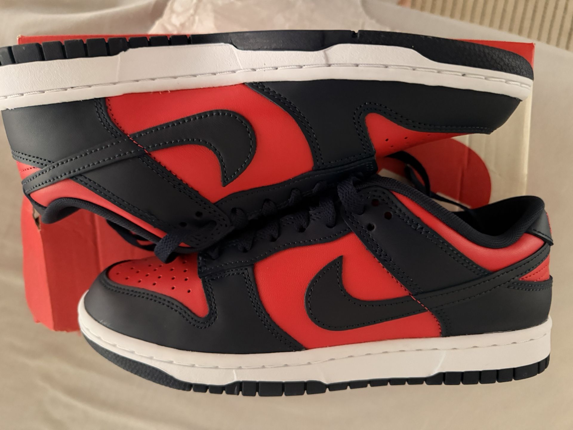 Nike, Navy Blue, Red And White