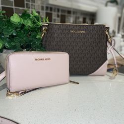 New Crossbody Set Michael Kors Authentic