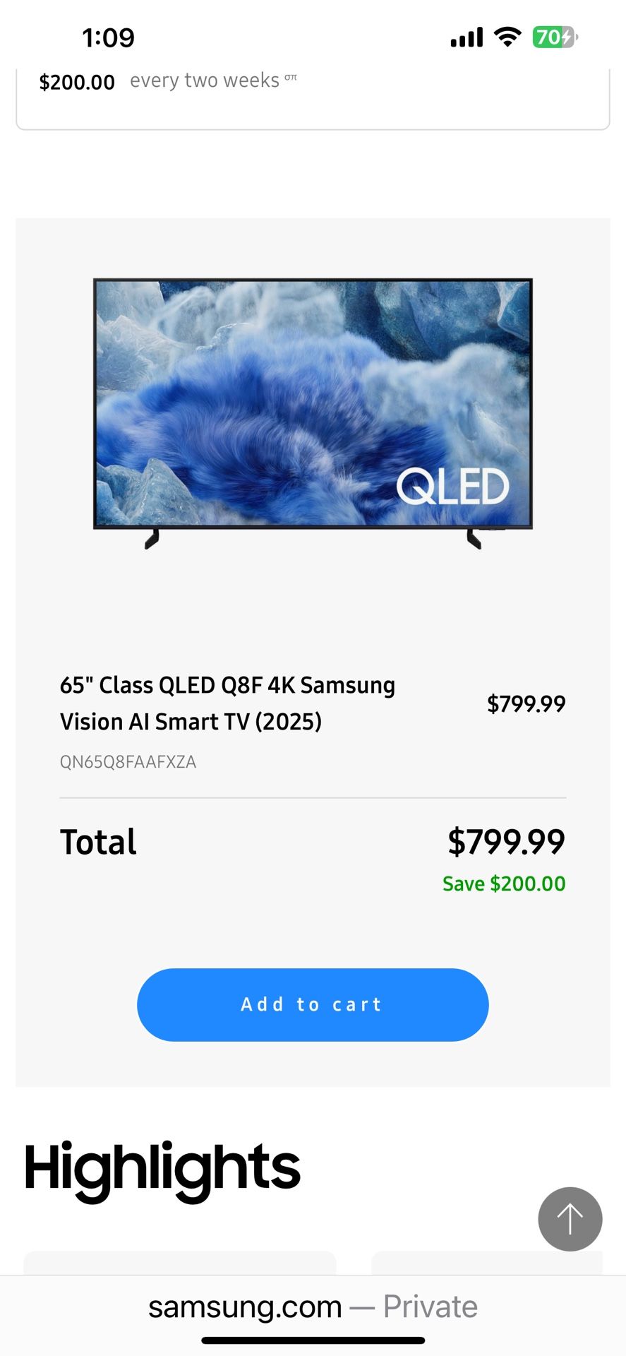 Samsung Tv 65 Inch 