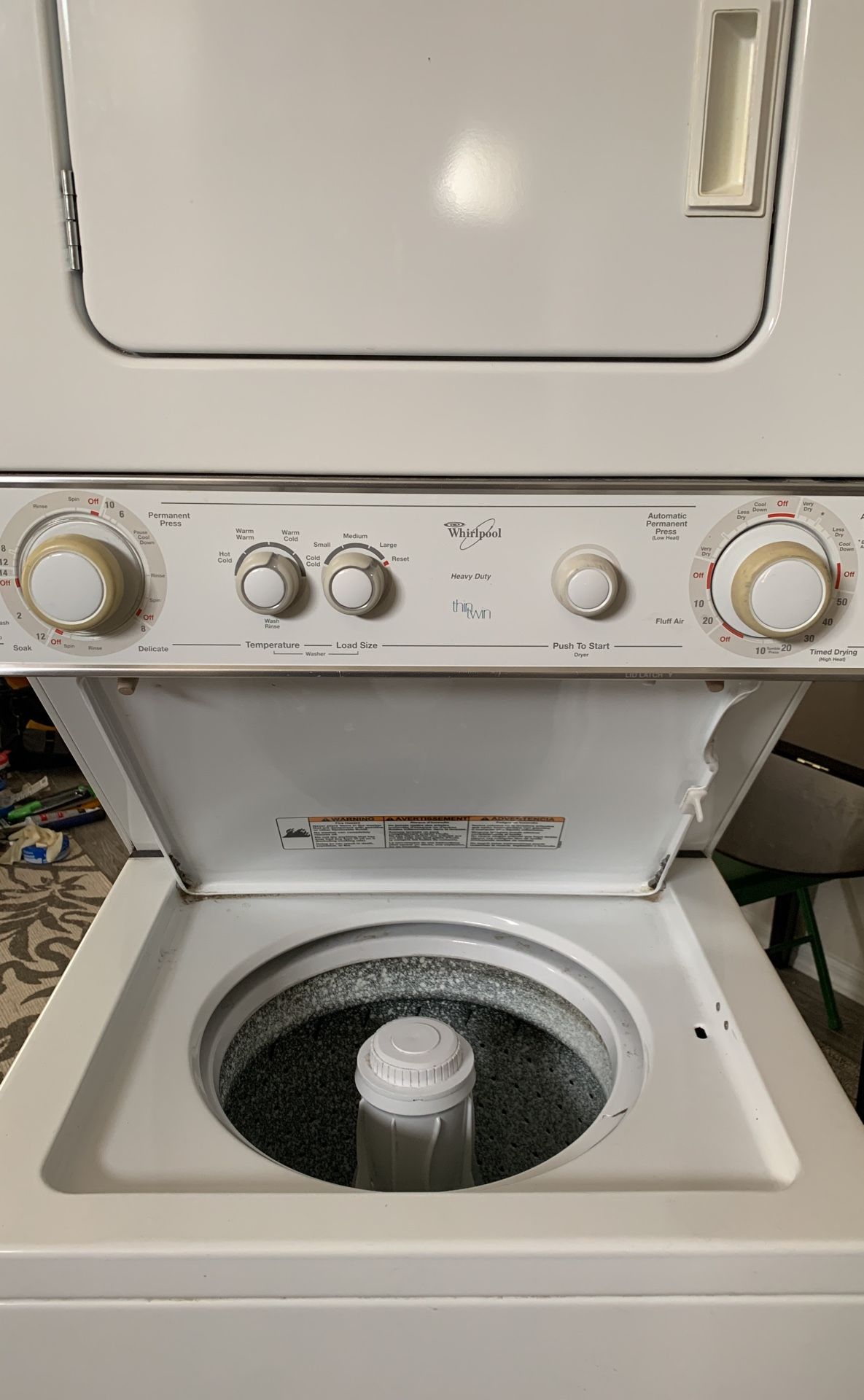 Whirlpool Thin Twin Stackable Washer Dryer