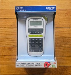 Brother P-Touch PT-H110 Portable Handheld Thermal Label Maker Machine - New