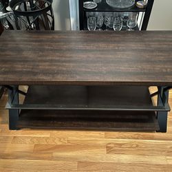 TV Stand With Glass Shelf