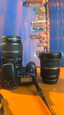 Canon EOS 30D DSLR Camera Kit – EF-S 17-85mm & 10-22mm Lenses + Charger + Strap – Great Starter Bundle!