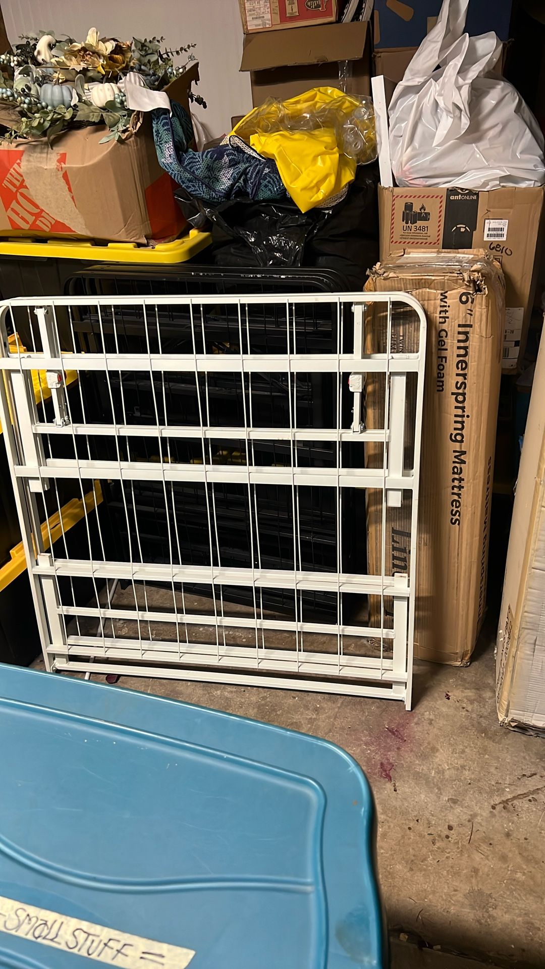 Metal Bed Frame With Mattress(brand New)
