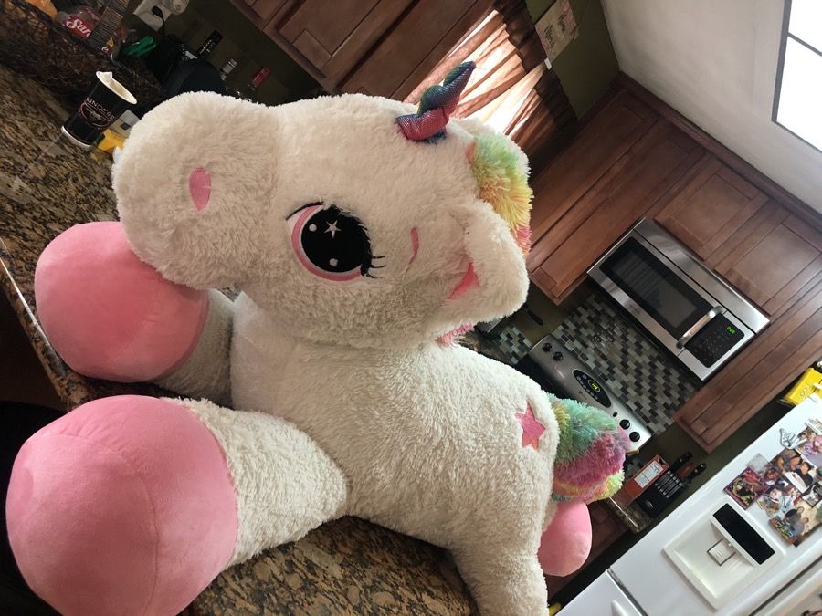 Big size unicorn stuffed animal/ body pillow