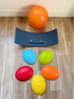 Kids Balance Board & Stepping Stones Set