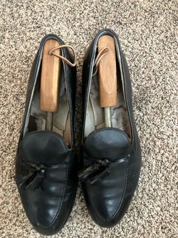 Premium “Alden” Men's Black Leather Dress Shoes Size 12 Bench-Made Allen Edmonds Style