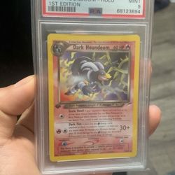 Pokemon Neo Destiny 1st Ed Dark Houndoom PSA 9