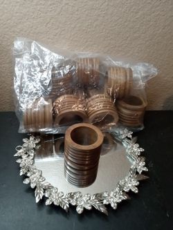 GORGEOUS Set of 12 Corrugated Wooden Napkin Rings

The product is a set of 12 gorgeous corrugated wooden napkin rings
