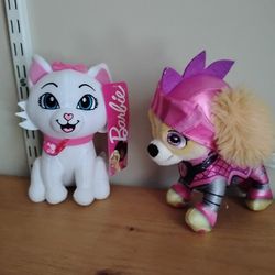 Barbie White Dog plus Outerspace  Pawpatrol  dog both are New Condition Very Clean Adult Owned
