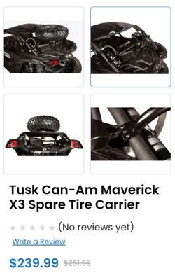 Can-am X3 Maverick Spare tire rack