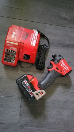 Milwaukee M18 FUEL Impact Drill with Battery and Charger