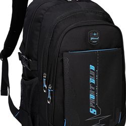 Blue And Black Backpack