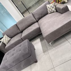 “L” Shape Sectional 🔥 Take It Home Wit Only $50 Down 