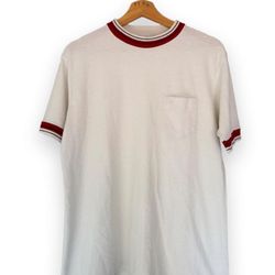 Late 80s Ringer Pocket Tee
