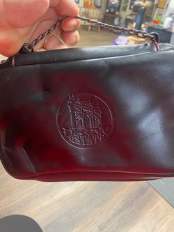 Drew Estate Leather Cigar Bag with Chain Strap travel case