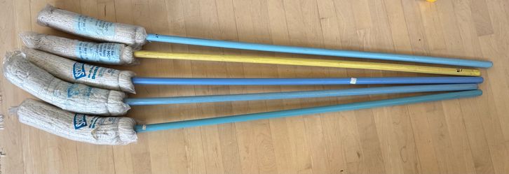 Lot of 7 vintage mops