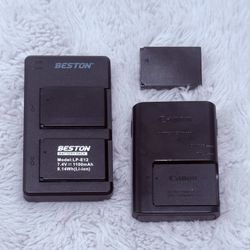  LP-E 12 CAMERA BATTERIES  (SET OF 4)