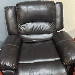 Dark Brown Leather Chair 