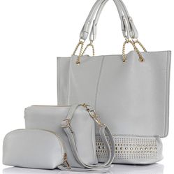 Large Purses and Wallet Set For Women Leather Overnight Bag Womens Purse and Handbag