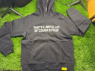 Black ALOCS Full Zip Hoodie