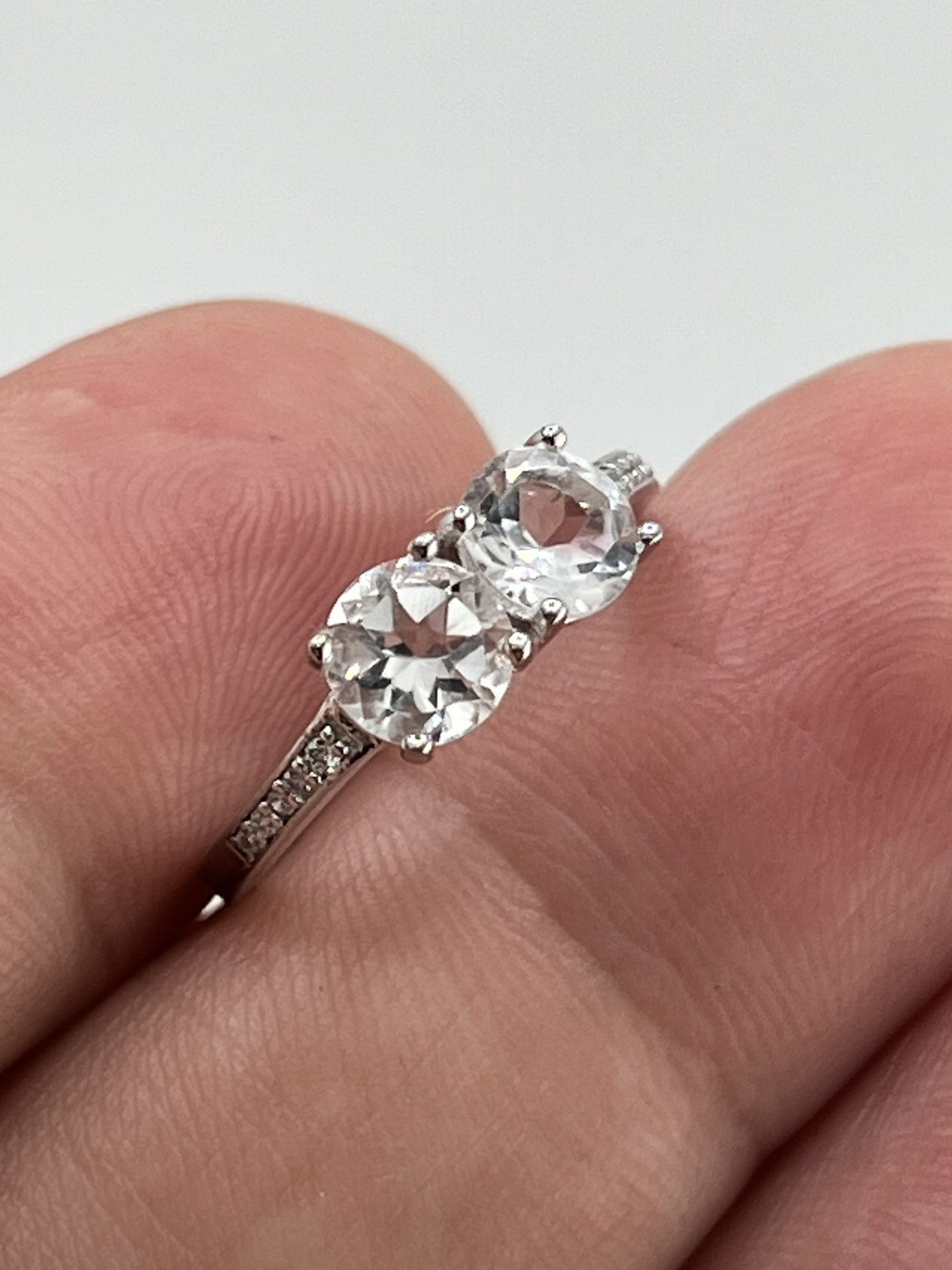 New 925 Sterling Silver Cz Ring Size 7.5
